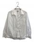 CAHLUMN（カウラム）の古着「Magazine Pocket Broadcloth Open Collar Shirt」｜ホワイト