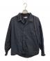 CAHLUMN（カウラム）の古着「Magazine Pocket Broadcloth Open Collar Shirt」｜ブラック