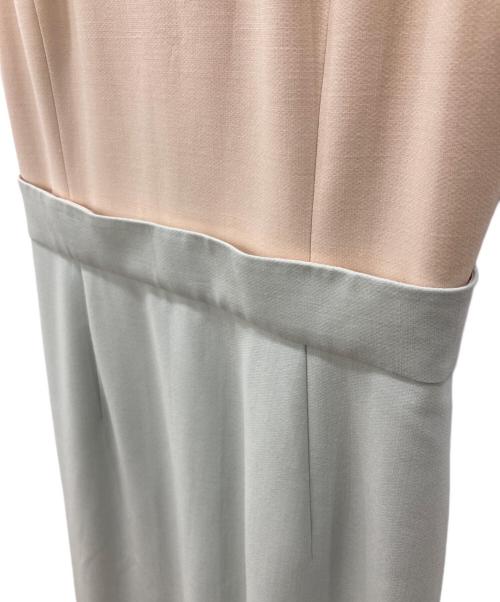 FOXEY（フォクシー）FOXEY (フォクシー) バイカラーノースリーブワンピース ベージュ×ブルー サイズ:SIZE 40の古着・服飾アイテム