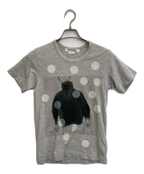 COMME des GARCONS COMME des GARCONS（コムデギャルソン コムデギャルソン）COMME des GARCONS COMME des GARCONS (コムデギャルソン コムデギャルソン) イラストTシャツ グレー サイズ:XSの古着・服飾アイテム