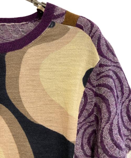 DRIES VAN NOTEN（ドリスヴァンノッテン）DRIES VAN NOTEN (ドリスヴァンノッテン) 総柄カーディガン マルチカラー サイズ:Smallの古着・服飾アイテム
