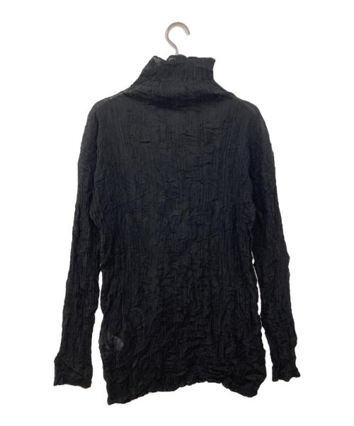 ISSEY MIYAKE（イッセイミヤケ）ISSEY MIYAKE (イッセイミヤケ) ハイネックカットソー ブラック サイズ:Mの古着・服飾アイテム