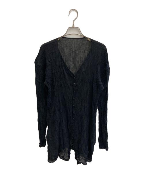 ISSEY MIYAKE（イッセイミヤケ）ISSEY MIYAKE (イッセイミヤケ) カーディガン ブラック サイズ:Mの古着・服飾アイテム