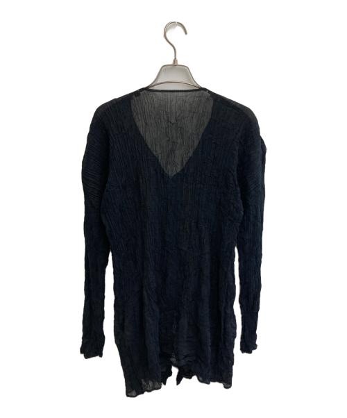 ISSEY MIYAKE（イッセイミヤケ）ISSEY MIYAKE (イッセイミヤケ) カーディガン ブラック サイズ:Mの古着・服飾アイテム