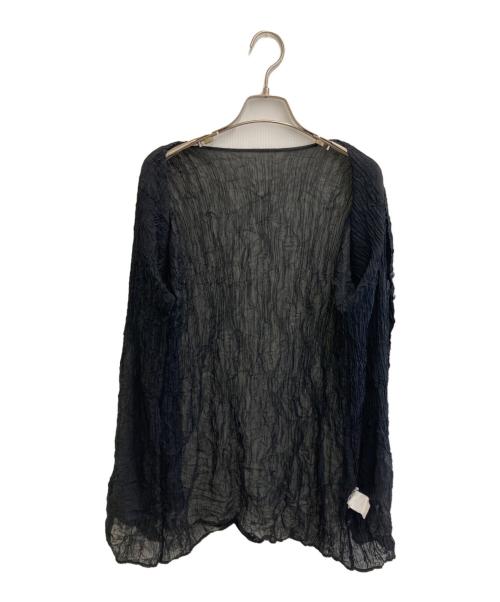 ISSEY MIYAKE（イッセイミヤケ）ISSEY MIYAKE (イッセイミヤケ) カーディガン ブラック サイズ:Mの古着・服飾アイテム