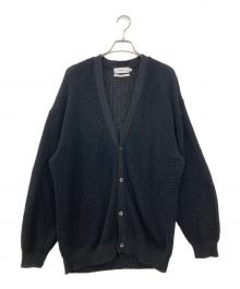 Graphpaper（グラフペーパー）の古着「Linen SOLOTEX Knit Cardigan」｜ブラック