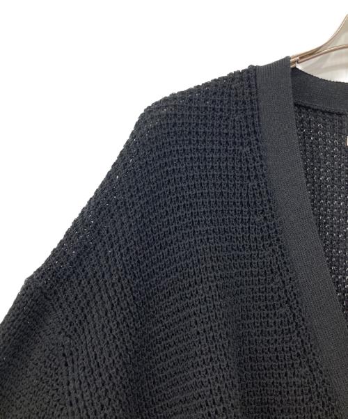 Graphpaper（グラフペーパー）Graphpaper (グラフペーパー) Linen SOLOTEX Knit Cardigan ブラック サイズ:１の古着・服飾アイテム