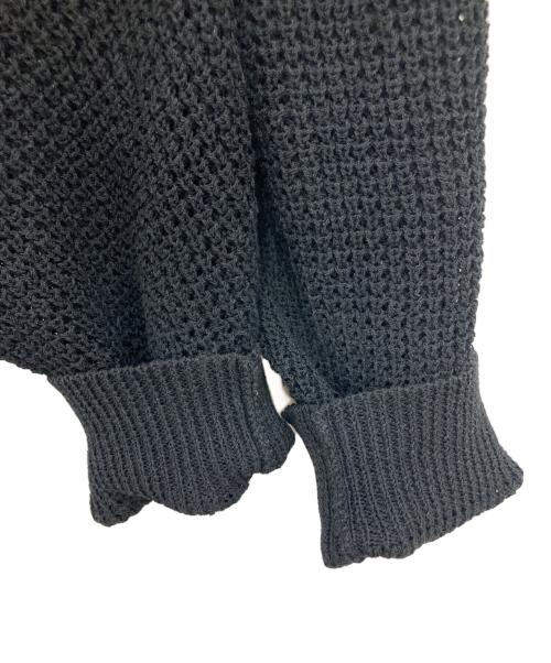 Graphpaper（グラフペーパー）Graphpaper (グラフペーパー) Linen SOLOTEX Knit Cardigan ブラック サイズ:１の古着・服飾アイテム