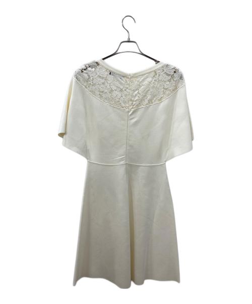 VALENTINO（ヴァレンティノ）VALENTINO (ヴァレンティノ) クレープレースドレス ホワイト サイズ:SIZE Ｍの古着・服飾アイテム