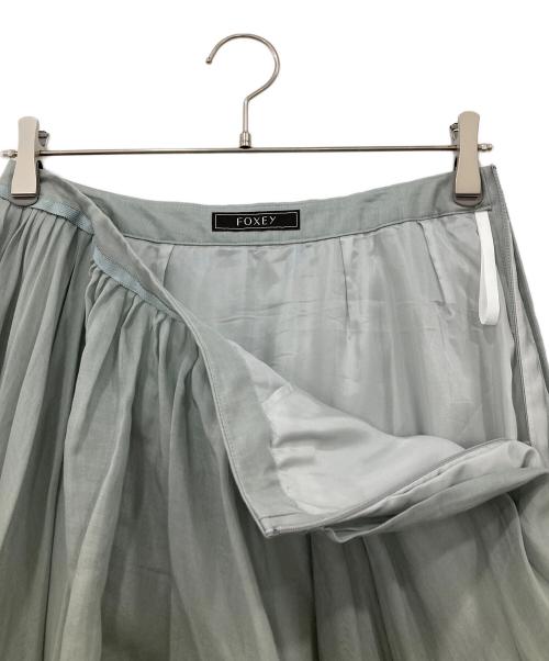 FOXEY（フォクシー）FOXEY (フォクシー) シアーサーキュラースカート グリーン サイズ:40の古着・服飾アイテム