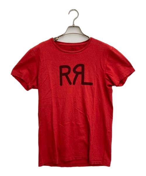 RRL（ダブルアールエル）RRL (ダブルアールエル) ロゴカットソー/Tシャツ/プリントTシャツ レッド サイズ:Sの古着・服飾アイテム