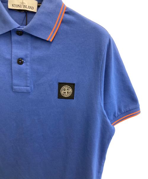 STONE ISLAND（ストーンアイランド）STONE ISLAND (ストーンアイランド) ポロシャツ ブルー サイズ:Mの古着・服飾アイテム