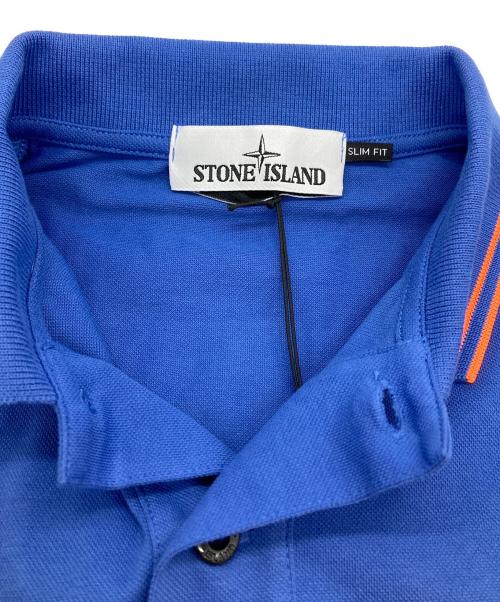 STONE ISLAND（ストーンアイランド）STONE ISLAND (ストーンアイランド) ポロシャツ ブルー サイズ:Mの古着・服飾アイテム