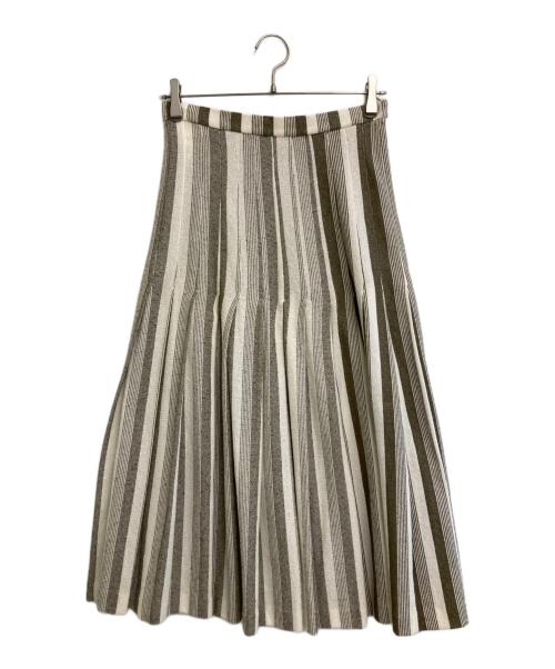 JIL SANDER（ジルサンダー）JIL SANDER (ジルサンダー) スカート カーキ×ベージュ サイズ:34の古着・服飾アイテム
