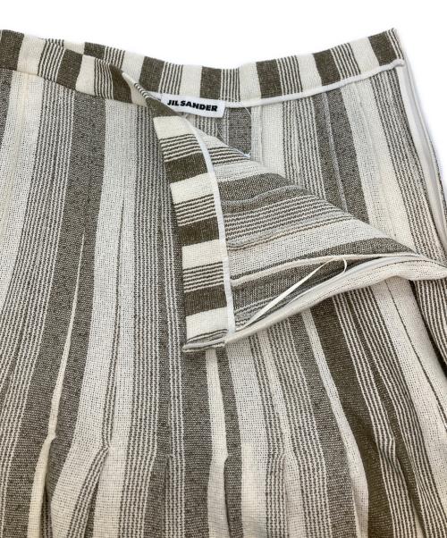 JIL SANDER（ジルサンダー）JIL SANDER (ジルサンダー) スカート カーキ×ベージュ サイズ:34の古着・服飾アイテム