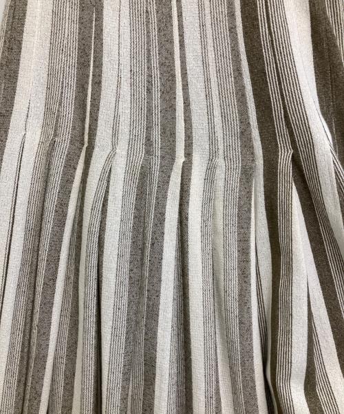 JIL SANDER（ジルサンダー）JIL SANDER (ジルサンダー) スカート カーキ×ベージュ サイズ:34の古着・服飾アイテム
