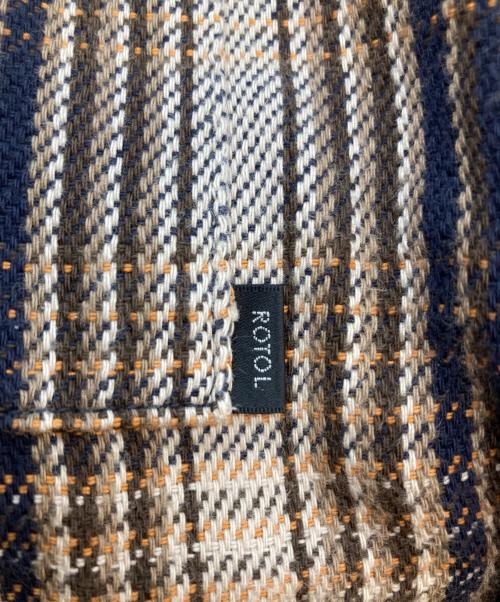 ROTOL（ロトル）ROTOL (ロトル) Big Flannel Shirts ブラウン サイズ:2の古着・服飾アイテム