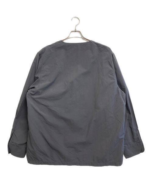 BURLAP OUTFITTER（バーラップアウトフィッター）BURLAP OUTFITTER (バーラップアウトフィッター) ノーカラージャケット グレー サイズ:Mの古着・服飾アイテム