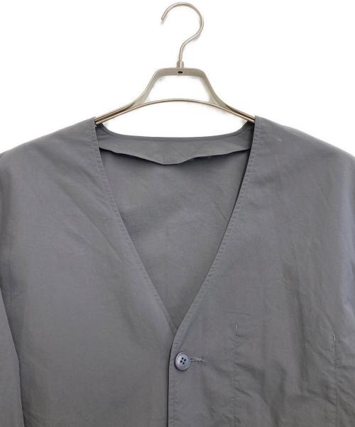 BURLAP OUTFITTER（バーラップアウトフィッター）BURLAP OUTFITTER (バーラップアウトフィッター) ノーカラージャケット グレー サイズ:Mの古着・服飾アイテム
