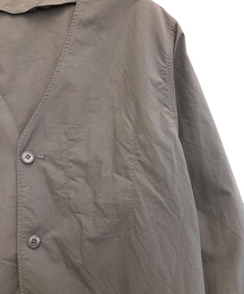 BURLAP OUTFITTER（バーラップアウトフィッター）BURLAP OUTFITTER (バーラップアウトフィッター) ノーカラージャケット グレー サイズ:Mの古着・服飾アイテム
