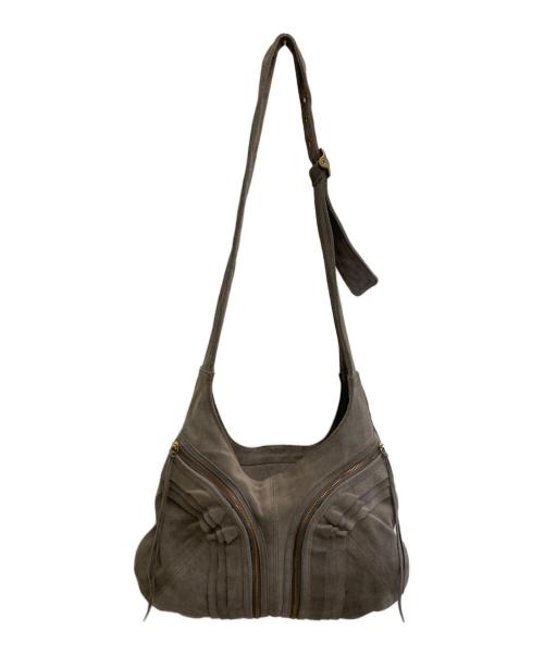 UNDERCOVER（アンダーカバー）UNDERCOVER (アンダーカバー) スウェードショルダーバッグ グレーの古着・服飾アイテム