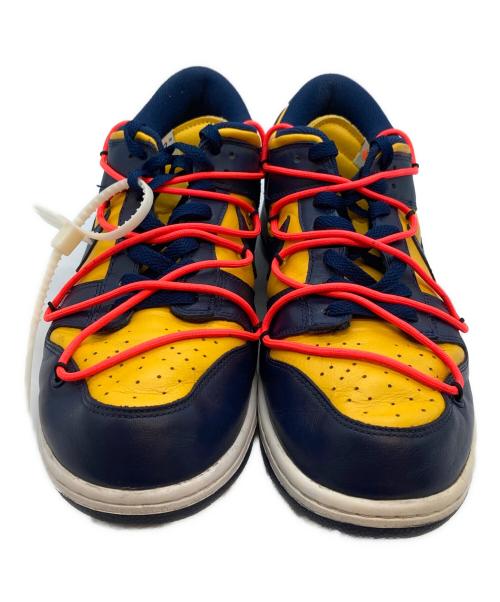 NIKE（ナイキ）NIKE (ナイキ) OFFWHITE (オフホワイト) DUNK LOW LTHR イエロー×ネイビー サイズ:29の古着・服飾アイテム