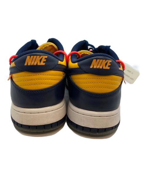 NIKE（ナイキ）NIKE (ナイキ) OFFWHITE (オフホワイト) DUNK LOW LTHR イエロー×ネイビー サイズ:29の古着・服飾アイテム