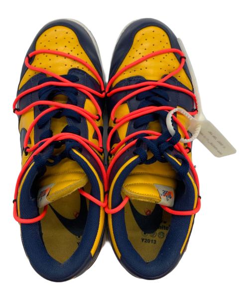NIKE（ナイキ）NIKE (ナイキ) OFFWHITE (オフホワイト) DUNK LOW LTHR イエロー×ネイビー サイズ:29の古着・服飾アイテム