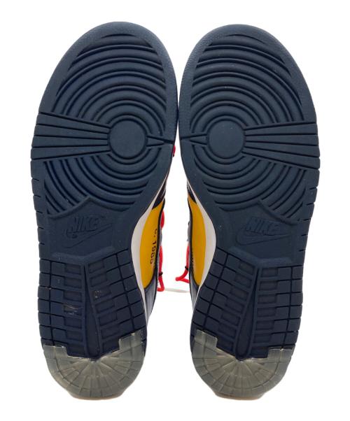 NIKE（ナイキ）NIKE (ナイキ) OFFWHITE (オフホワイト) DUNK LOW LTHR イエロー×ネイビー サイズ:29の古着・服飾アイテム