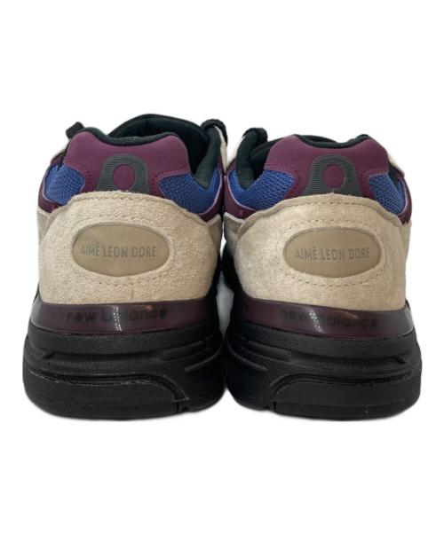 NEW BALANCE（ニューバランス）NEW BALANCE (ニューバランス) Aime Leon Dore (エメ レオン ドレ) 993 TAUPE ベージュ×パープル サイズ:28.5の古着・服飾アイテム
