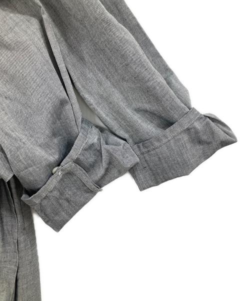 FRED PERRY（フレッドペリー）FRED PERRY (フレッドペリー) CAROLINA GLASER (カロリナ グレイサー) 襟付き クラシカルプリーツワンピース グレー サイズ:10の古着・服飾アイテム