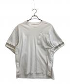 sacaiサカイ）の古着「22SS ファブリックコンボTシャツ」｜ホワイト