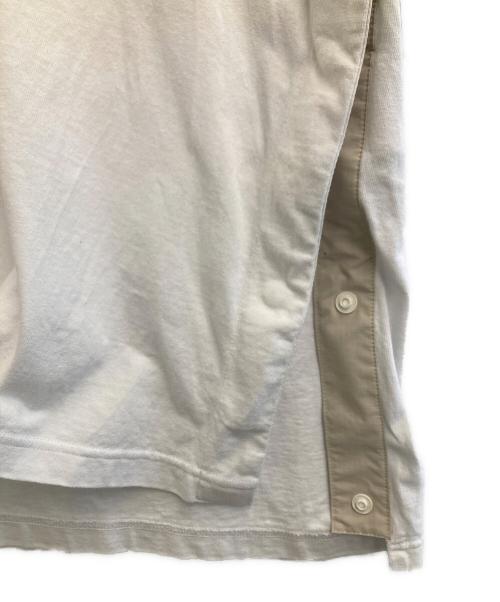sacai（サカイ）sacai (サカイ) 22SS ファブリックコンボTシャツ ホワイト サイズ:2の古着・服飾アイテム