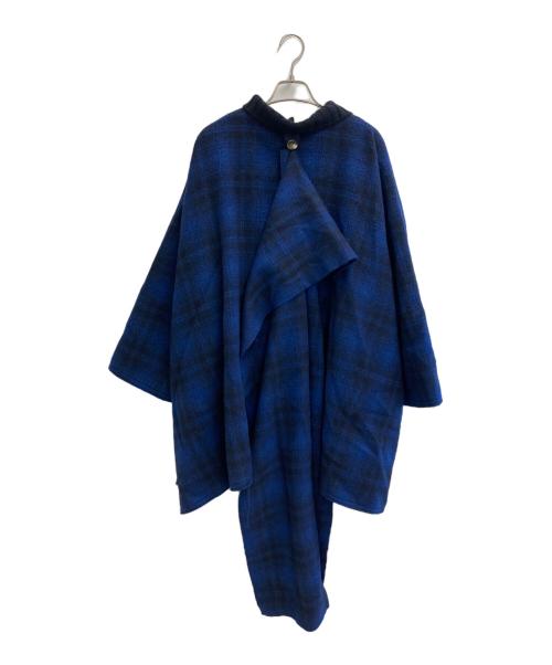 Vivienne Westwood ANGLOMANIA（ヴィヴィアンウエストウッドアングロマニア）Vivienne Westwood ANGLOMANIA (ヴィヴィアンウエストウッドアングロマニア) ケープコート ブルー サイズ:SIZE M (38)の古着・服飾アイテム