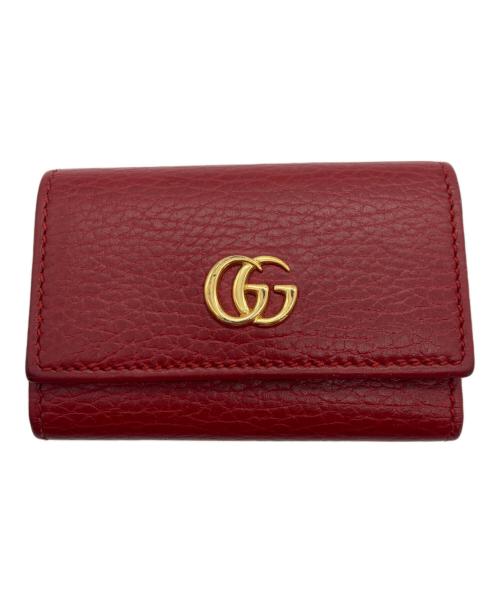 GUCCI（グッチ）GUCCI (グッチ) キーケース/GGマーモント レッドの古着・服飾アイテム