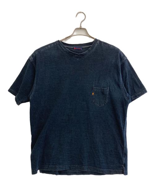 R BY 45rpm（アールバイフォーティファイブアールピーエム）R BY 45rpm (アールバイフォーティファイブアールピーエム) ポケットTシャツ ネイビー サイズ:Sの古着・服飾アイテム