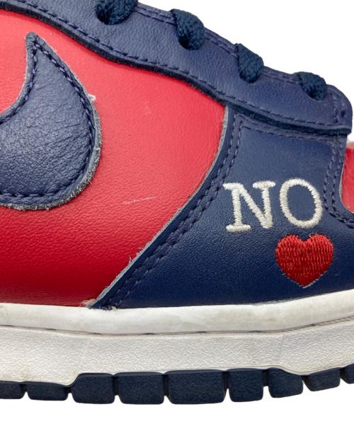 NIKE（ナイキ）NIKE (ナイキ) SUPREME (シュプリーム) SB Dunk High By Any Means レッド×ネイビー サイズ:27.5の古着・服飾アイテム