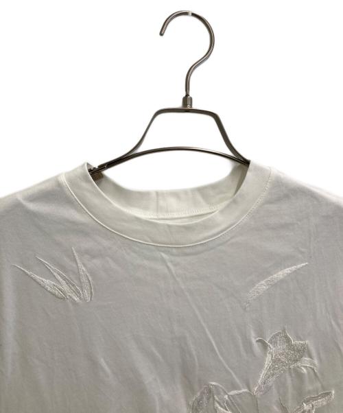 Mame Kurogouchi（マメクロゴウチ）mame kurogouchi (マメクロゴウチ) Suvin Cotton Jersey Emboridery Top ホワイト サイズ:3の古着・服飾アイテム