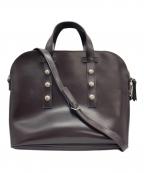 tricot COMME des GARCONSトリココムデギャルソン）の古着「フェイクレザートップハンドル」｜ブラウン