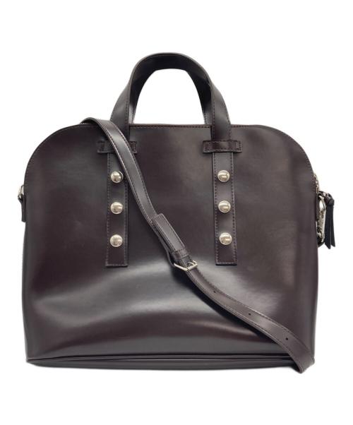 tricot COMME des GARCONS（トリココムデギャルソン）tricot COMME des GARCONS (トリココムデギャルソン) フェイクレザートップハンドル ブラウンの古着・服飾アイテム