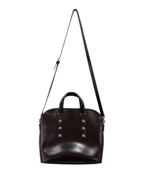 tricot COMME des GARCONS（トリココムデギャルソン）tricot COMME des GARCONS (トリココムデギャルソン) フェイクレザートップハンドル ブラウンの古着・服飾アイテム