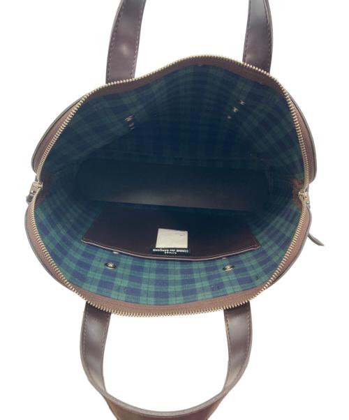 tricot COMME des GARCONS（トリココムデギャルソン）tricot COMME des GARCONS (トリココムデギャルソン) フェイクレザートップハンドル ブラウンの古着・服飾アイテム