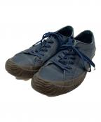 SPINGLE Bizスピングルビズ）の古着「レザースニーカー」｜ネイビー