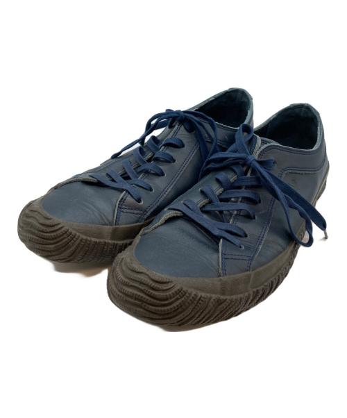 SPINGLE Biz（スピングルビズ）SPINGLE Biz (スピングルビズ) レザースニーカー ネイビー サイズ:Ｍの古着・服飾アイテム