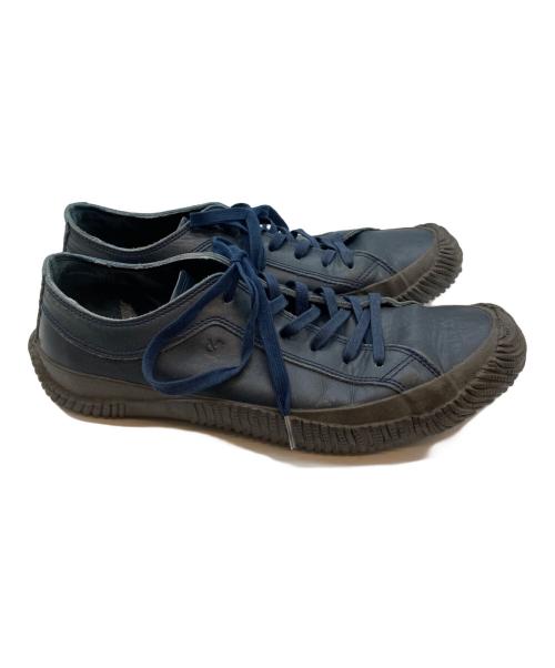 SPINGLE Biz（スピングルビズ）SPINGLE Biz (スピングルビズ) レザースニーカー ネイビー サイズ:Ｍの古着・服飾アイテム