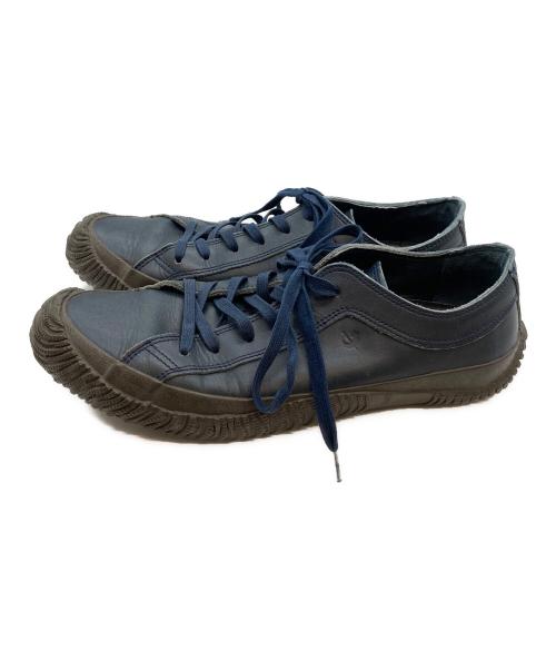 SPINGLE Biz（スピングルビズ）SPINGLE Biz (スピングルビズ) レザースニーカー ネイビー サイズ:Ｍの古着・服飾アイテム