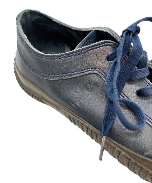 SPINGLE Biz（スピングルビズ）SPINGLE Biz (スピングルビズ) レザースニーカー ネイビー サイズ:Ｍの古着・服飾アイテム