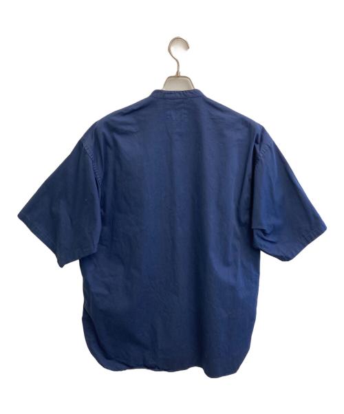 BLUE WORK（ブルーワーク）BLUE WORK (ブルーワーク) 半袖シャツ ネイビー サイズ:Ｍの古着・服飾アイテム