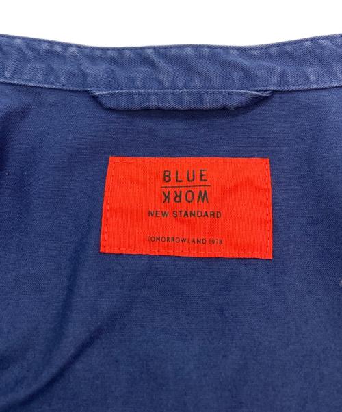 BLUE WORK（ブルーワーク）BLUE WORK (ブルーワーク) 半袖シャツ ネイビー サイズ:Ｍの古着・服飾アイテム
