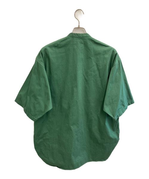 BLUE WORK（ブルーワーク）BLUE WORK (ブルーワーク) 半袖シャツ グリーン サイズ:Ｍの古着・服飾アイテム